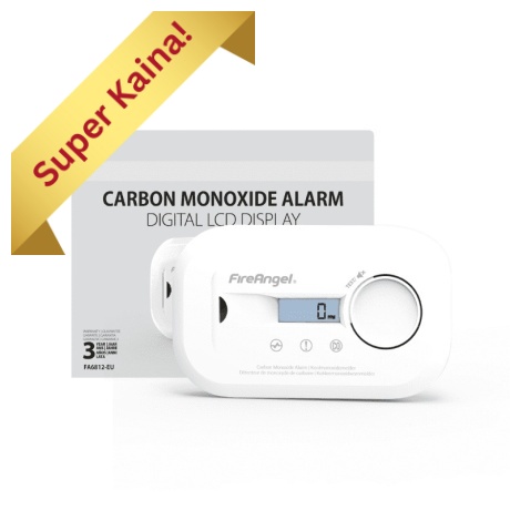 FireAngel Anglies monoksido (smalkių) detektorius - Compact LCD